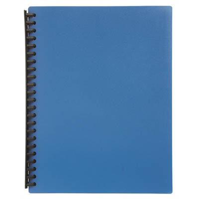 Image for MARBIG DISPLAY BOOK REFILLABLE 20 POCKET A4 BLUE from Office Business Office Products Depot