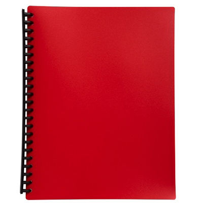 Image for MARBIG DISPLAY BOOK REFILLABLE 20 POCKET A4 RED from Office Products Depot