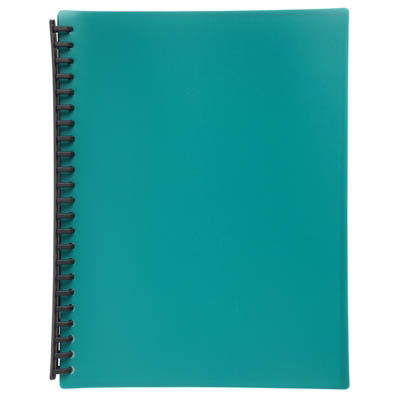 Image for MARBIG DISPLAY BOOK REFILLABLE 20 POCKET A4 GREEN from Margaret River Office Products Depot