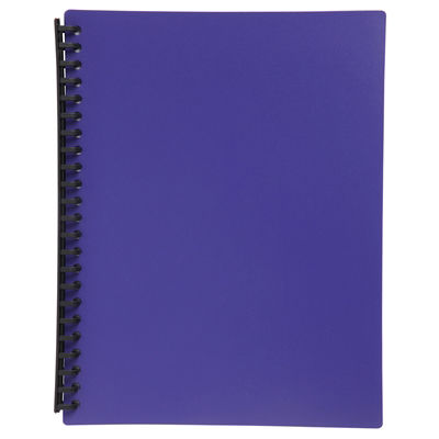 Image for MARBIG DISPLAY BOOK REFILLABLE 20 POCKET A4 PURPLE from Margaret River Office Products Depot
