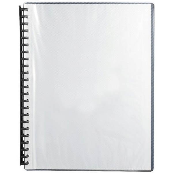 Image for MARBIG DISPLAY BOOK REFILLABLE 20 POCKET A4 CLEAR/BLACK from Margaret River Office Products Depot