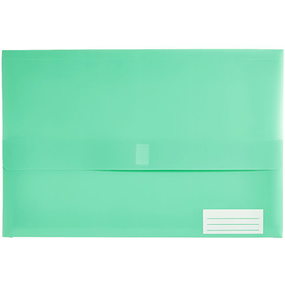 Image for MARBIG POLYPICK DOCUMENT WALLET FOOLSCAP TEAL from Office Products Depot
