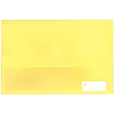 Image for MARBIG POLYPICK DOCUMENT WALLET FOOLSCAP YELLOW from Office Products Depot