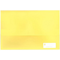 marbig polypick document wallet foolscap yellow