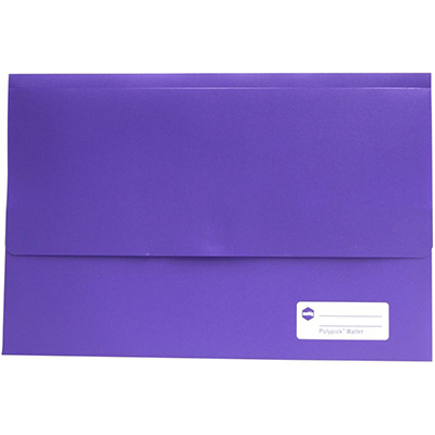 Image for MARBIG POLYPICK DOCUMENT WALLET FOOLSCAP PURPLE from Office Products Depot