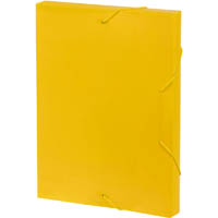 marbig document box a4 yellow