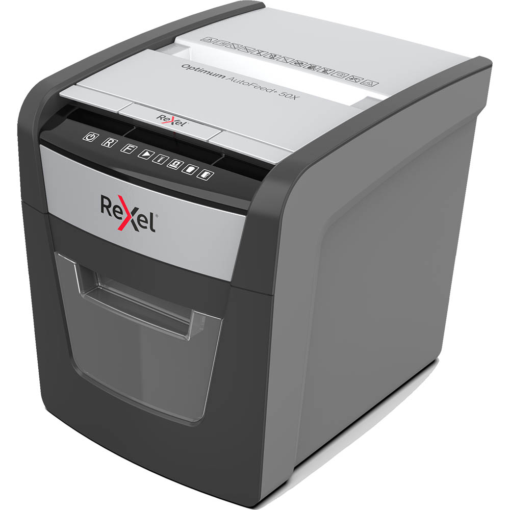 Image for REXEL 50X OPTIMUM AUTO+ CROSS CUT SHREDDER from Office Products Depot