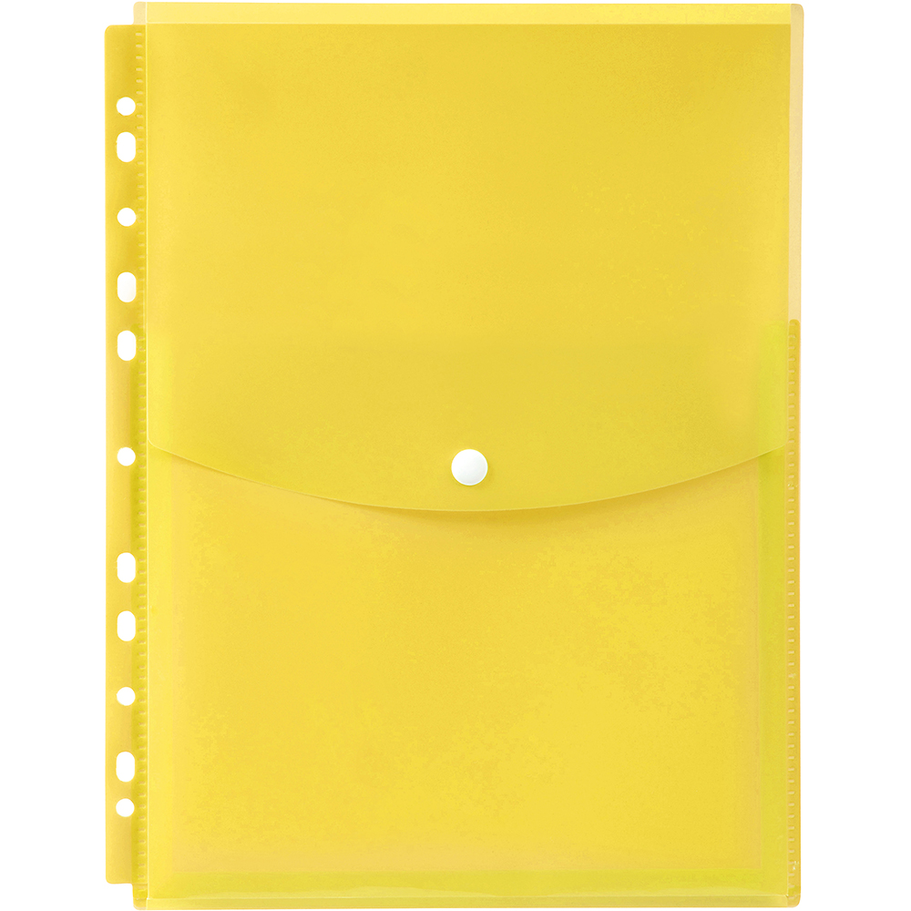 Image for MARBIG BINDER POCKET TOP OPENING A4 YELLOW from Office Products Depot Gold Coast