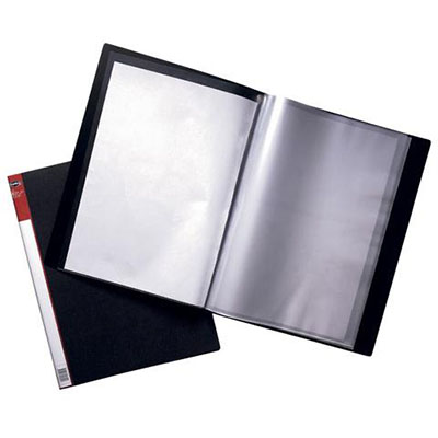 Image for MARBIG CLEARVIEW DISPLAY BOOK NON-REFILABLE 76 POCKET A4 BLACK from Office Products Depot