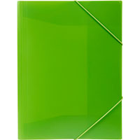 marbig document wallet a4 lime