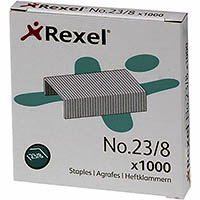 rexel staples 23/8 pack 1000