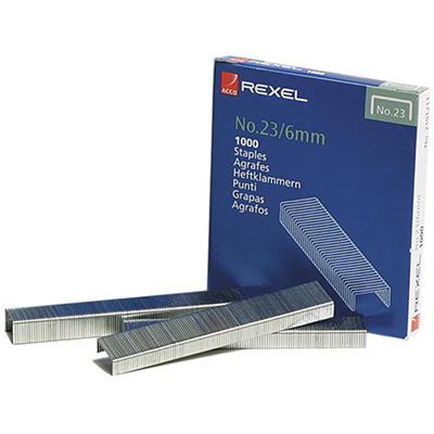 Image for REXEL STAPLES 23/6 PACK 1000 from Office Products Depot Gold Coast