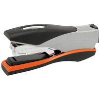 rexel optima low force full strip stapler 40 sheet orange/silver