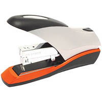 rexel optima low force full strip stapler 70 sheet orange/silver