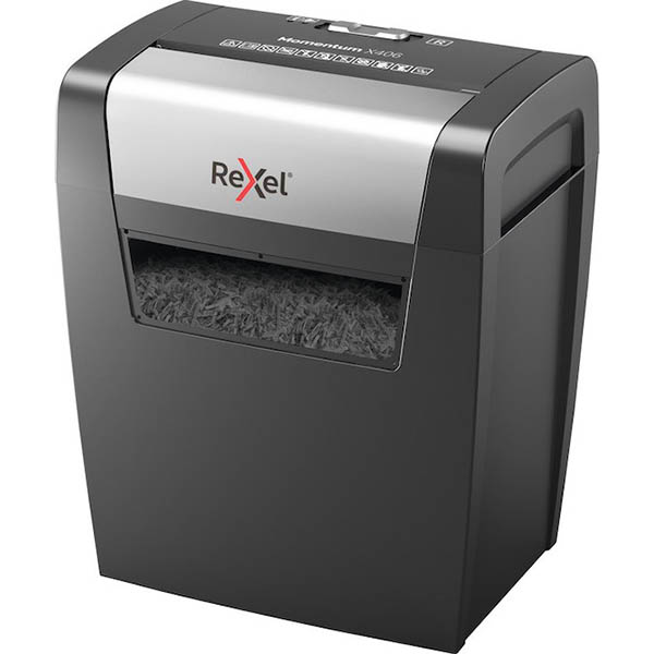 Image for REXEL MOMENTUM X406 MANUAL FEED CROSS CUT SHREDDER from Margaret River Office Products Depot