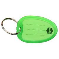 marbig key tag green pack 10