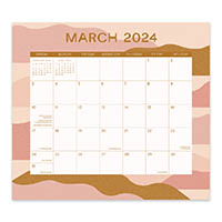 orange circle 24128 magnetic monthly pad muted landscapes