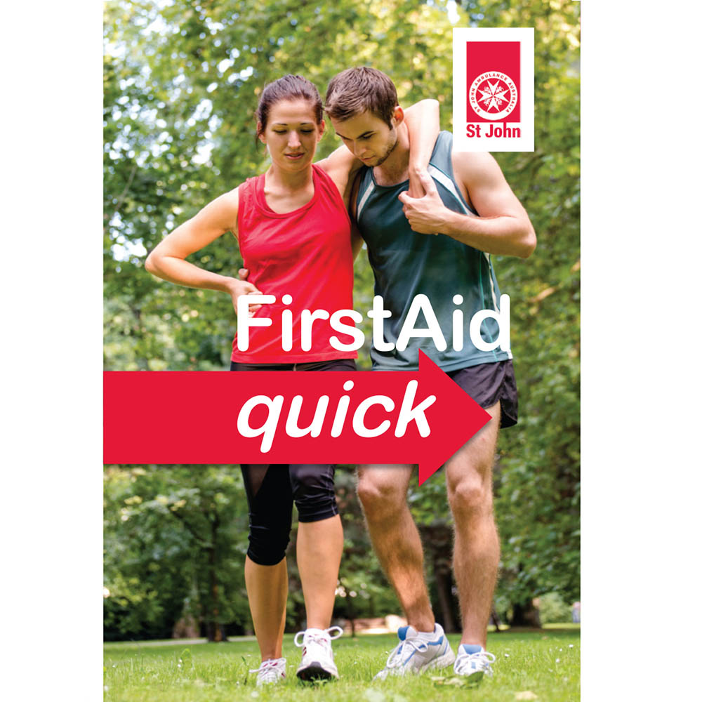 Image for ST JOHN EMERGENCY FIRST AID QUICK GUIDE BOOK from MOE Office Products Depot Mackay & Whitsundays