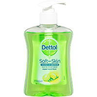 dettol liquid hand wash lemon and lime 250ml pump