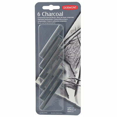 Image for DERWENT COMPRESSED CHARCOAL PACK 6 from Total Supplies Pty Ltd
