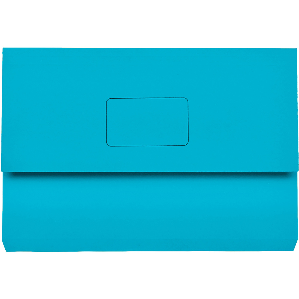 Image for MARBIG SLIMPICK DOCUMENT WALLET FOOLSCAP BRIGHT BLUE from Office Products Depot