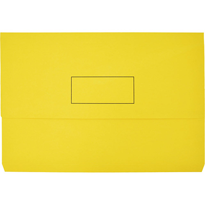Image for MARBIG SLIMPICK DOCUMENT WALLET FOOLSCAP YELLOW from Office Products Depot