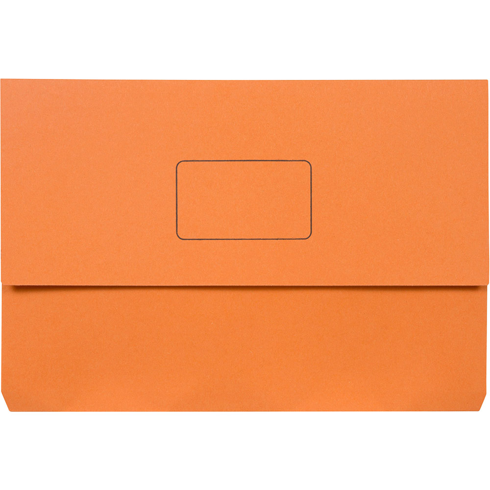 Image for MARBIG SLIMPICK DOCUMENT WALLET FOOLSCAP BRIGHT ORANGE from Office Products Depot
