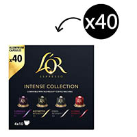 l'or espresso coffee capsules intense collection mix variety pack 40