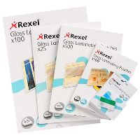 rexel laminating pouch 75 micron a3 clear pack 25