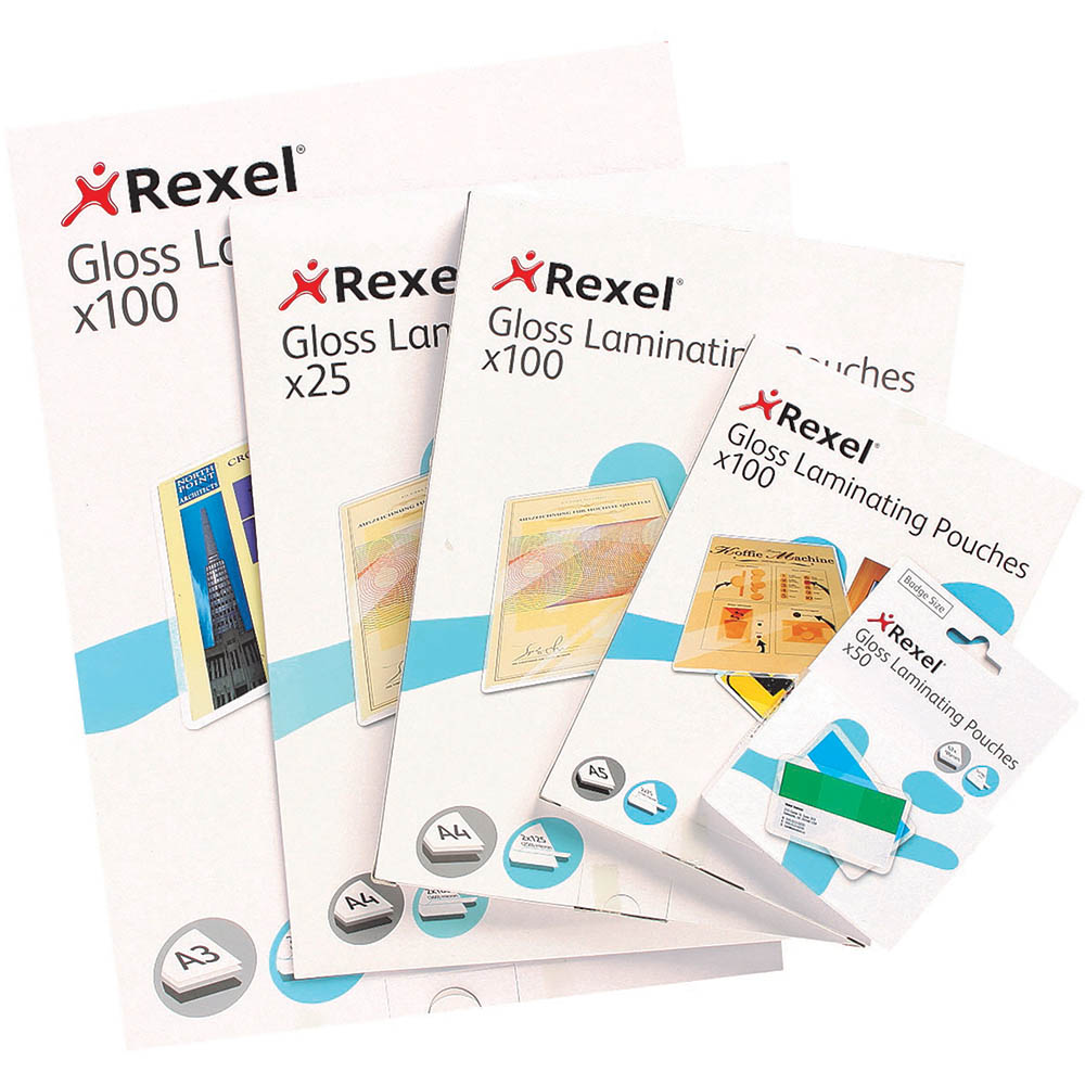 Image for REXEL LAMINATING POUCH 125 MICRON A4 CLEAR PACK 25 from Albany Office Products Depot