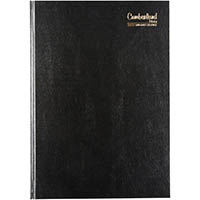cumberland 42ecbk casebound diary 2 days to page a4 black