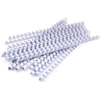 rexel plastic binding comb round 21 loop 6mm a4 white box 100