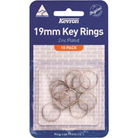 kevron id1041 key ring 19mm pack 10
