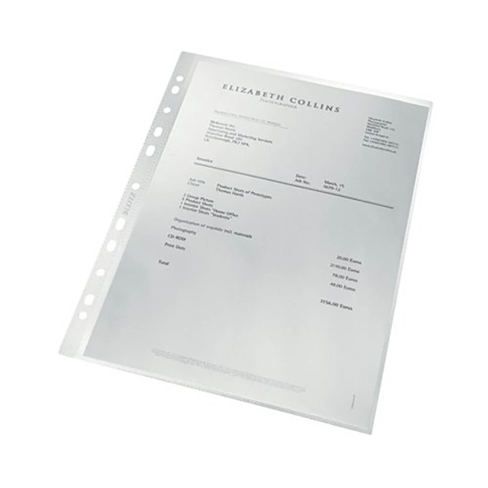 Image for LEITZ RECYCLE SHEET PROTECTOR A4 CLEAR PACK 25 from Office Products Depot