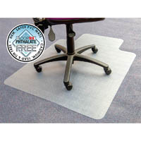 floortex valuemat chairmat pvc low carpet keyhole 1150 x 1340mm