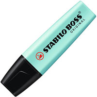 stabilo boss highlighter chisel pastel touch of turquoise