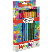 texta nylorite colouring markers box 36