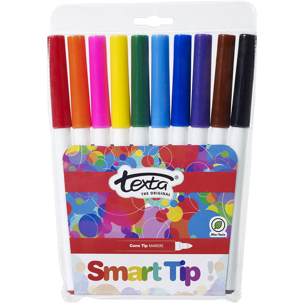Image for TEXTA SMARTTIP COLOURING MARKERS ASSORTED WALLET 10 from Office Products Depot