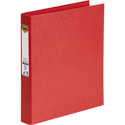 Image for MARBIG LINEN RING BINDER PE 2D 25MM A4 RED from Total Supplies Pty Ltd