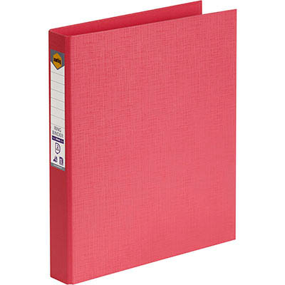 Image for MARBIG LINEN RING BINDER PE 2D 25MM A4 CORAL from Office Products Depot
