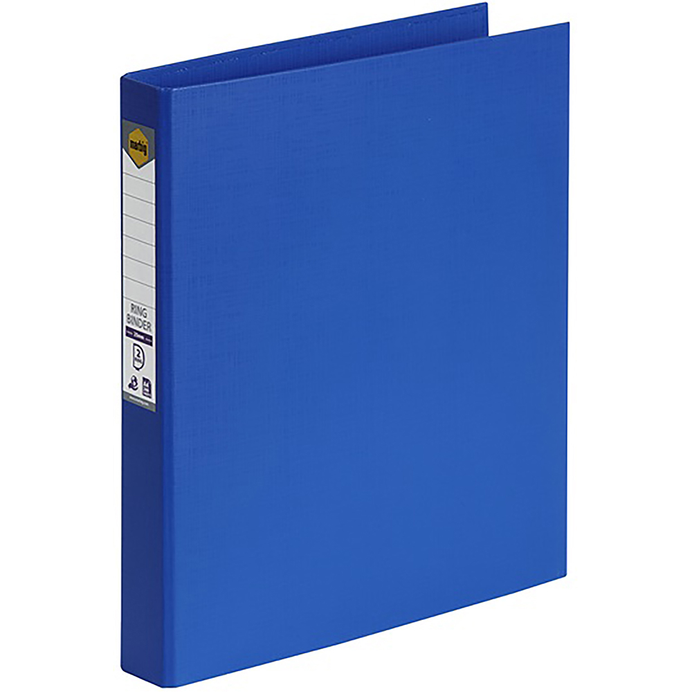 Image for MARBIG LINEN RING BINDER PE 2D 25MM A4 MARINE from Ross Office Supplies Office Products Depot