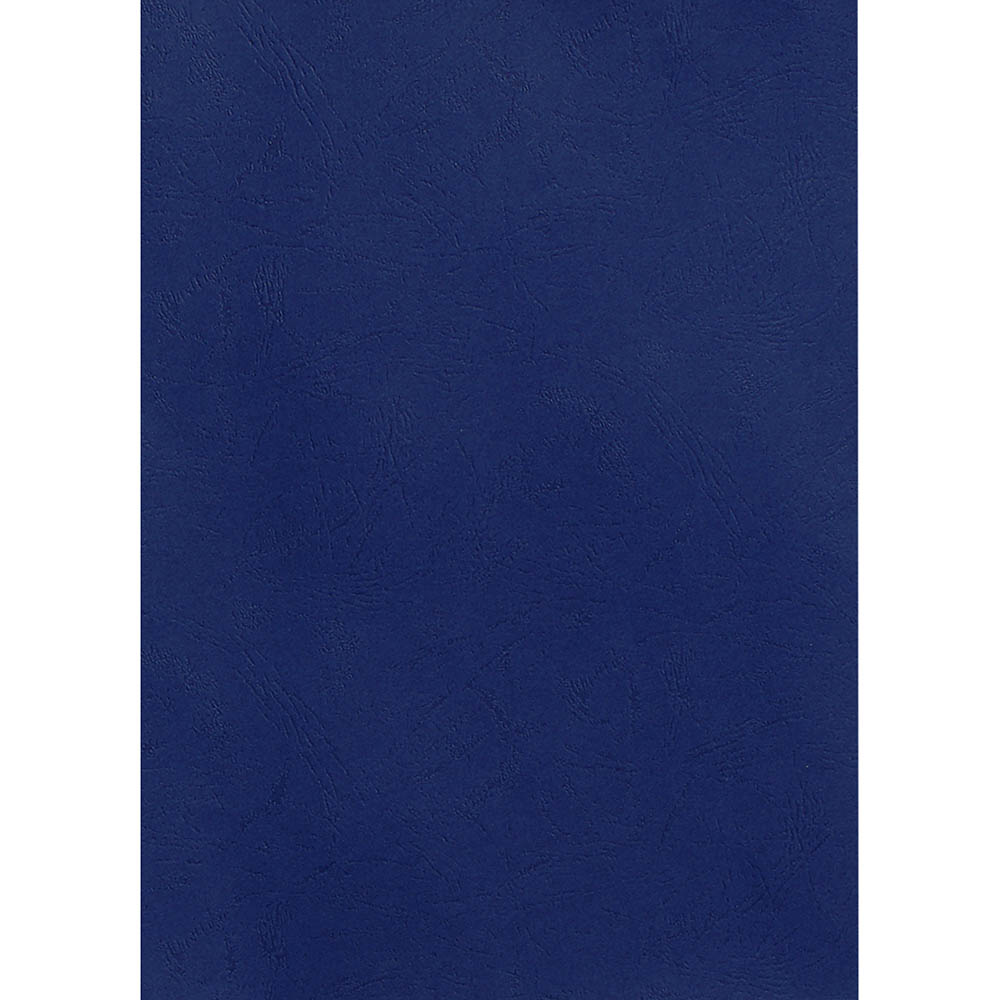 Image for REXEL BINDING COVER LEATHERGRAIN 250GSM A4 NAVY BLUE PACK 100 from MOE Office Products Depot Mackay & Whitsundays