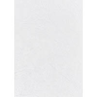 rexel binding cover leathergrain 250gsm a4 white pack 100