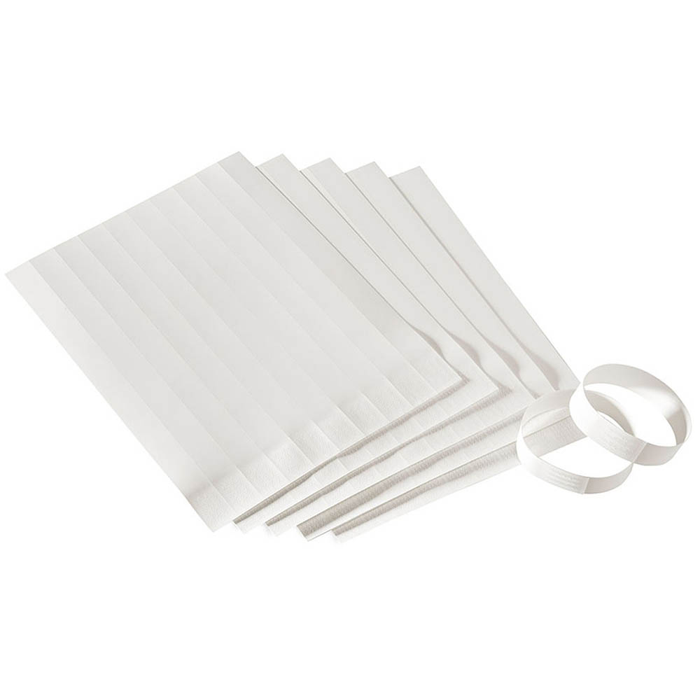 Image for COLOP E-MARK WRISTBANDS WHITE PACK 10 from Total Supplies Pty Ltd