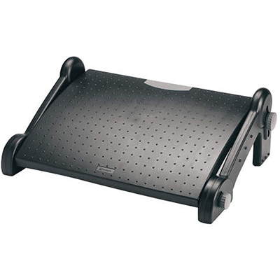 Image for KENSINGTON ADJUSTABLE FOOT REST BLACK from OFFICEPLANET OFFICE PRODUCTS DEPOT