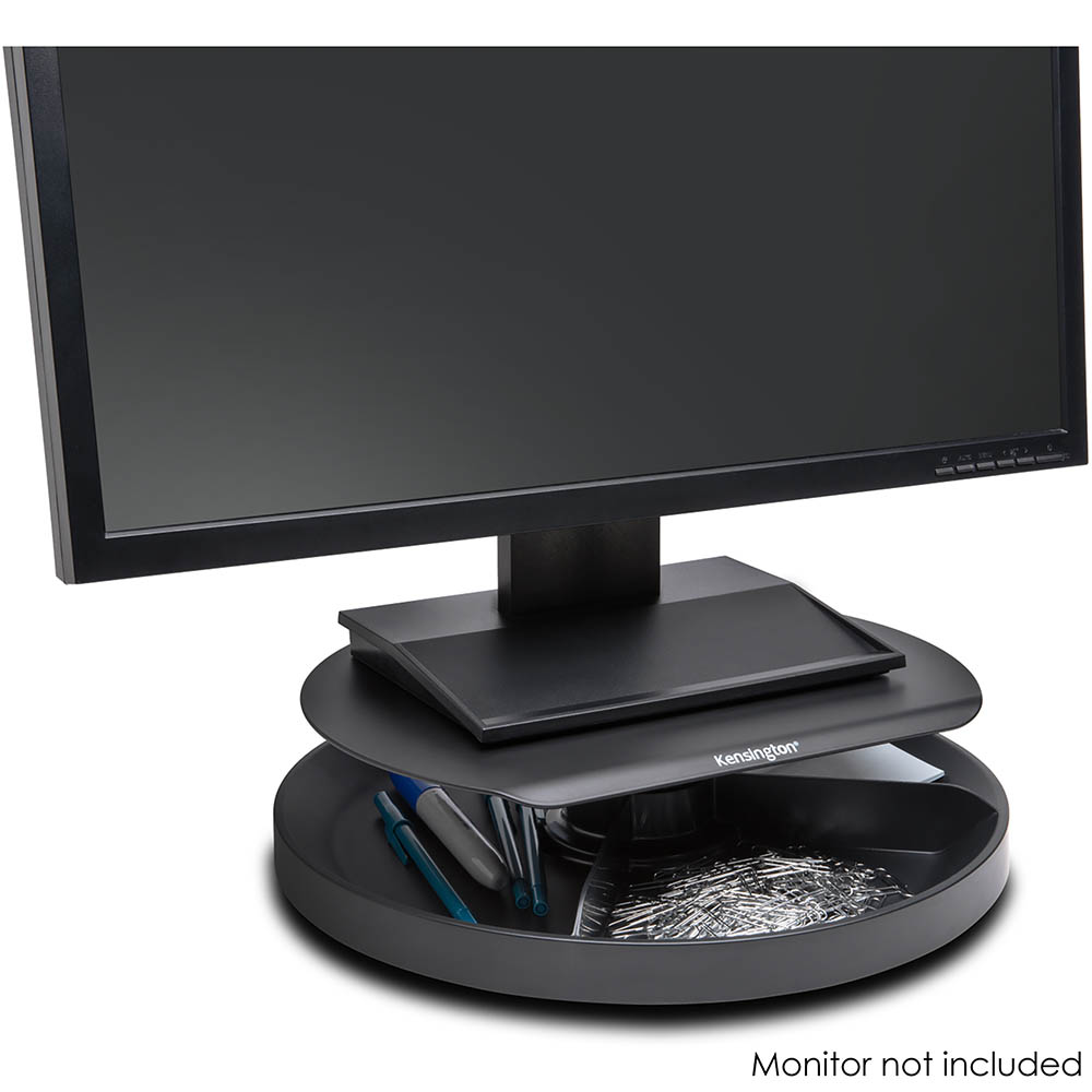 Image for KENSINGTON SMARTFIT SPIN2 MONITOR STAND BLACK from MOE Office Products Depot Mackay & Whitsundays