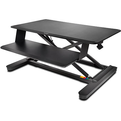 Image for KENSINGTON SMARTFIT SIT AND STAND WORKSTATION 830 X 1020MM BLACK from MOE Office Products Depot Mackay & Whitsundays