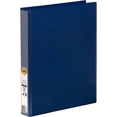 Image for MARBIG CLEARVIEW INSERT RING BINDER 2D 25MM A4 BLUE from Ross Office Supplies Office Products Depot