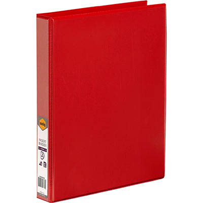 Image for MARBIG CLEARVIEW INSERT RING BINDER 3D 25MM A4 RED from Office Products Depot