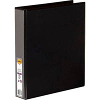 marbig clearview insert ring binder 2d 38mm a4 black